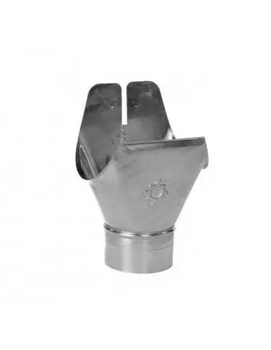 SALIDA UNIVERSAL CANALON RED. 127X80 BLANCO