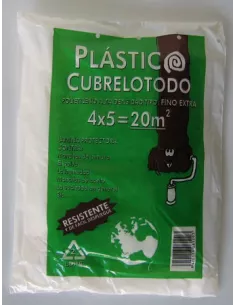 PLASTICO CUBRETODO FINO 4x5m