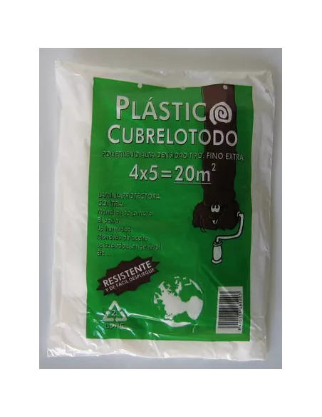 PLASTICO CUBRETODO FINO 4x5m