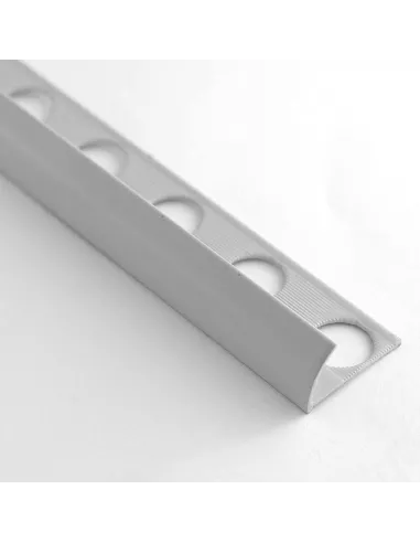 CANTONERA REDONDA ALUMINIO BLANCA 10.5X2600