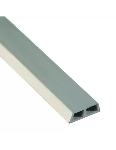 JUNQUILLO PVC MONOCAPA 2000mm BLANCO