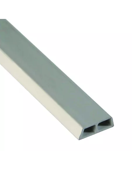 JUNQUILLO PVC MONOCAPA 2000mm BLANCO