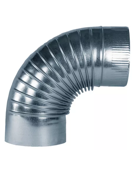 CODO 90º GALVANIZADO 150 (0.8) RIZADO