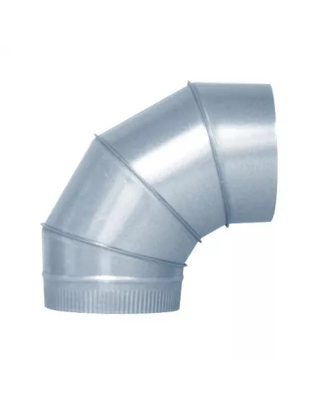 CODO 90º PELLET INOX PLATA 80 mm