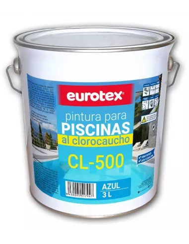 PINTURA AZUL PISCINA CLOROCAUCHO 15 Kg CL-500
