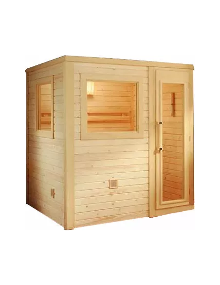 SAUNA HELSINKI 1600x1600x2000 PUERTA IZQ