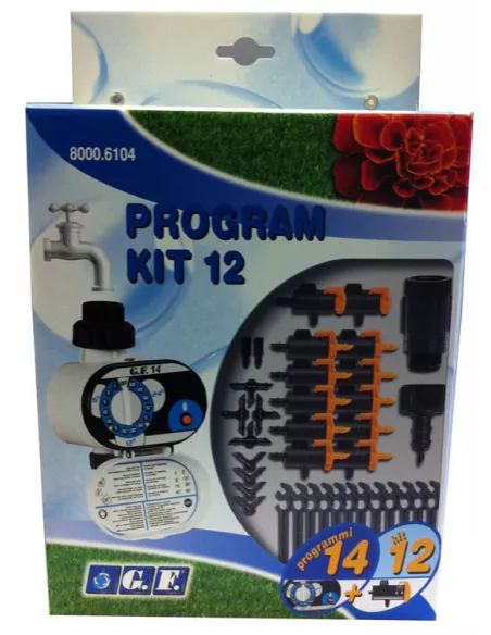 KIT SISTEMA DE GOTEO COMPLETO 12UD C/PROGRAMADOR