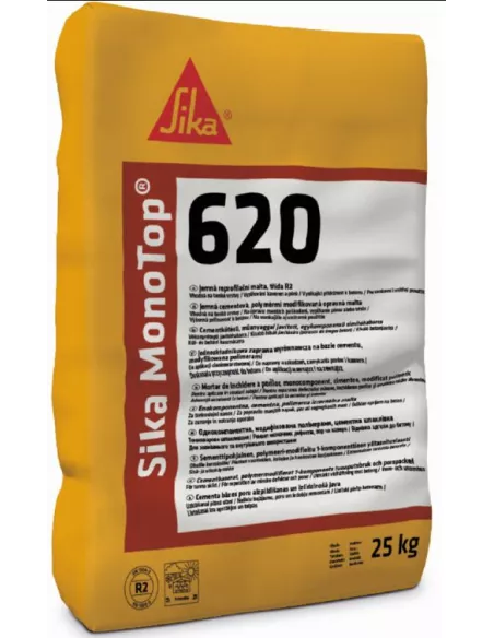 MORTERO REPARACIÓN 3-5mm R3 SIKA MONOTOP 620 GRIS
