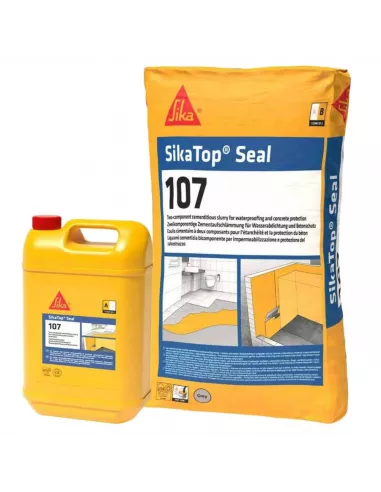 MORTERO IMPERMEABLE SIKA TOP 107 PLUS Lote A+B 25