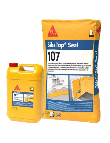 MORTERO IMPERMEABLE SIKA TOP 107 PLUS Lote A+B 25