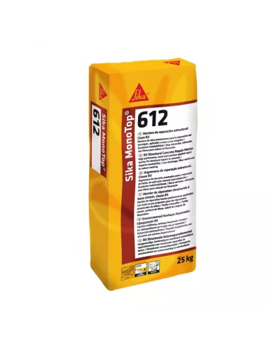 MORTERO REPARACIÓN 3cm R3 SIKA MONOTOP 612 25 Kg