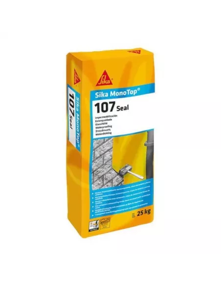 MORTERO IMPERMEABLE SIKA MONOTOP 107 PLUS ES 25k