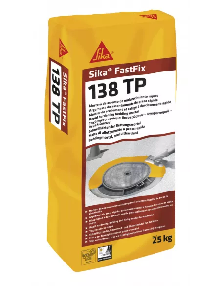 MORTERO RÁPIDO SIKA FASTFIX 138 TP 25KG