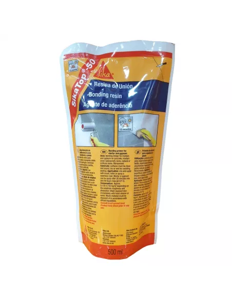 SIKA TOP 50 RESINA PUENTE UNIÓN BOLSA PEQUEÑA 1/2L