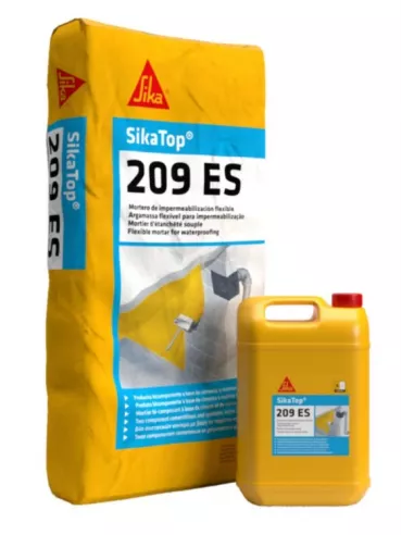 MORTERO IMPERMEABLE FLEXIBLE SIKATOP 209 PLUS ES