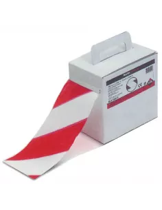 CINTA SEÑALIZADORA BLANCA/ROJA 7cm x 200 m