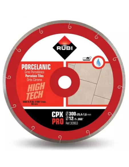 DISCO DIAMANTE CONTINUO PORCELANICO CPX 300 HUMEDO