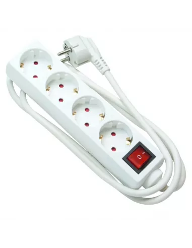REGLETA 4 ENCHUFES CON INTERRUPTOR
