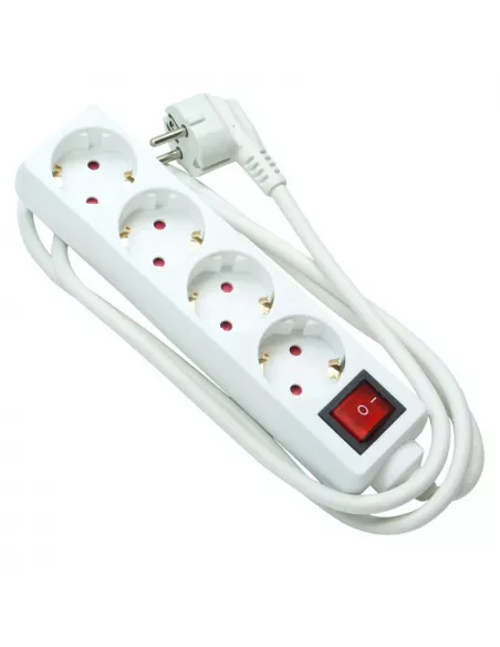 REGLETA 4 ENCHUFES CON INTERRUPTOR