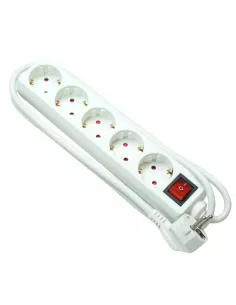 REGLETA 5 ENCHUFES CON INTERRUPTOR