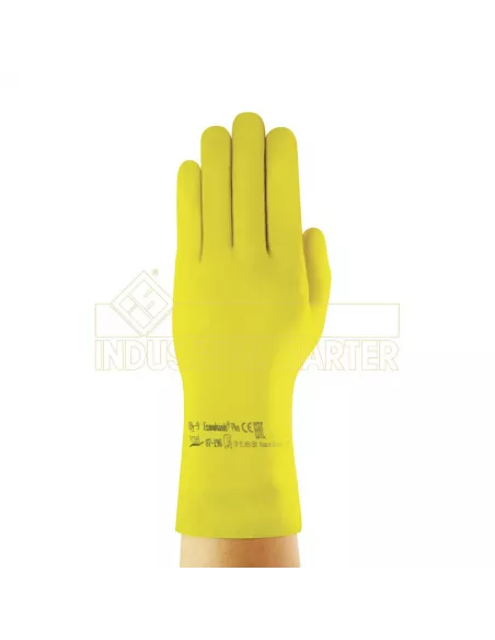 GUANTE DE LATEX ECONOHAND AMARILLO T-6,5-7