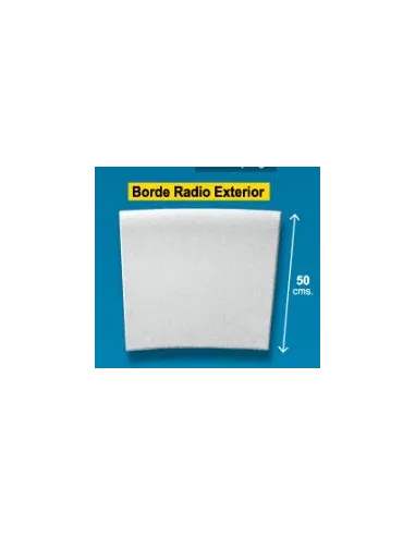 BORDE PISCINA GRANADA RADIO INTERIOR 150MT CREMA