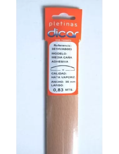PLETINA PERFILADA ADHESIVA 83CM INOX HAYA