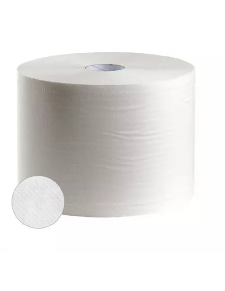 BOBINA PAPEL SECAMANOS 400MT DOBLE CAPA RECICLADO