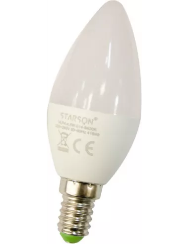 BOMBILLA LED VELA 5 W E14 3000K