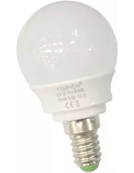 BOMBILLA ESFÉRICA LED 5 W E14 6000K