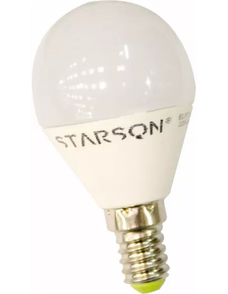 BOMBILLA ESFÉRICA LED 8 W E14 3000 K