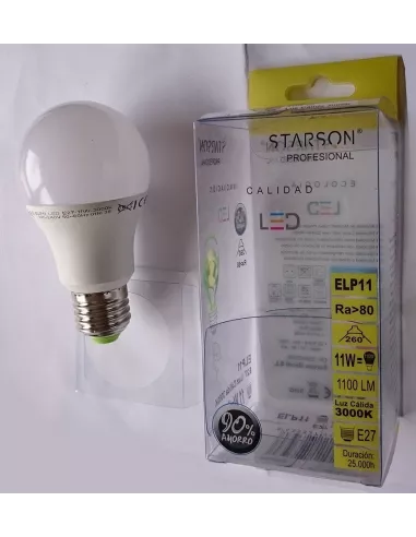 BOMBILLA ESTANDAR LED 10 W E27 3000K