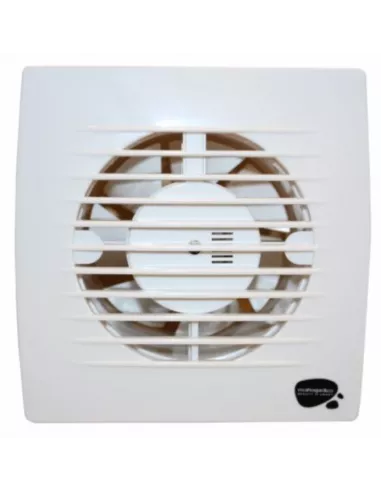EXTRACTOR BAÑO MURO-TECHO 120MM 20W PLANO BLANCO