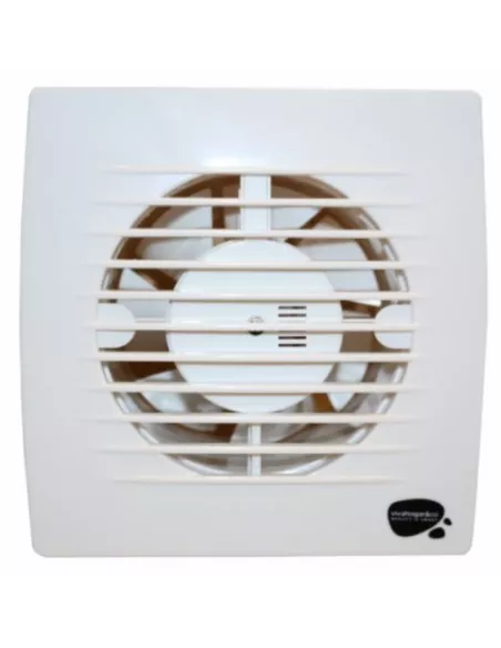 EXTRACTOR BAÑO MURO-TECHO 120MM 20W PLANO BLANCO