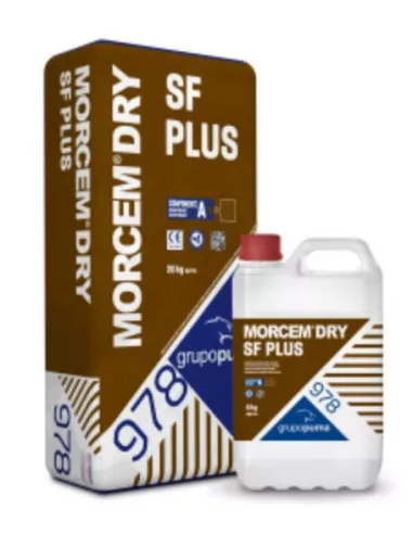 MORTERO IMPERMEABLE MORCEM DRY SF PLUS Lote 20+6Kg