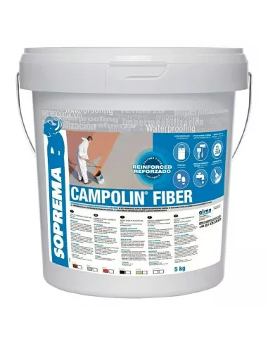 CAUCHO FIBRADO CAMPOLIN FIBER BLANCO 5 KG