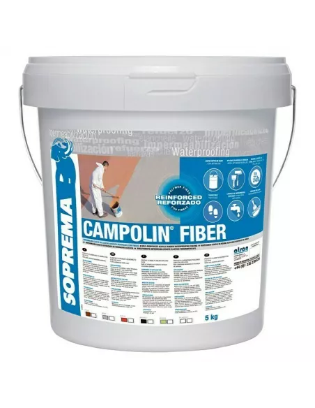 CAUCHO FIBRADO CAMPOLIN FIBER BLANCO 5 KG