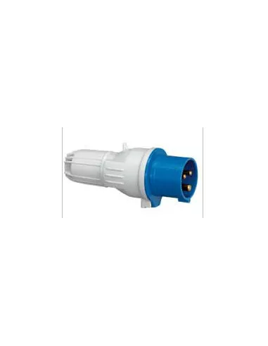 CLAVIJA INDUSTRIAL AEREA MACHO 220V 16A 2P+T 13200