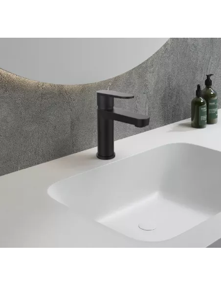 GRIFO LAVABO ALTO MONOMANDO DIVA HELENA NEGRO