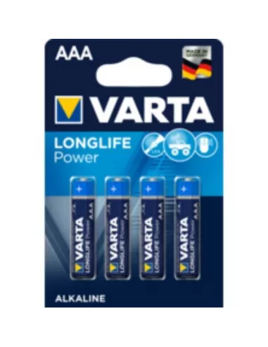 PILA ALCALINA LR03 AAA 1.5V LONGLIFE POWER VARTA
