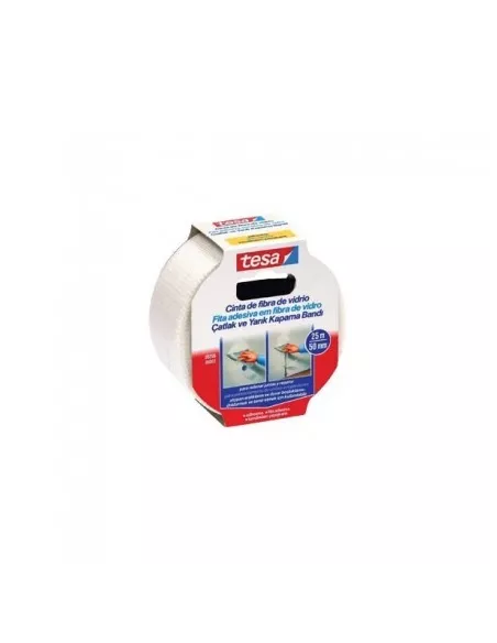 CINTA TAPA GRIETAS FIBRA VIDRIO ADHESIVA 50MMX20M