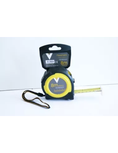 FLEXOMETRO DE 25MM X 8 M CON FRENO