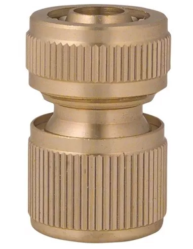 CONECTOR RIEGO 1/2" RAP. LATON AQUA STOP