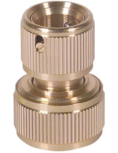 CONECTOR RIEGO 3/4" RAP. LATON AQUA STOP