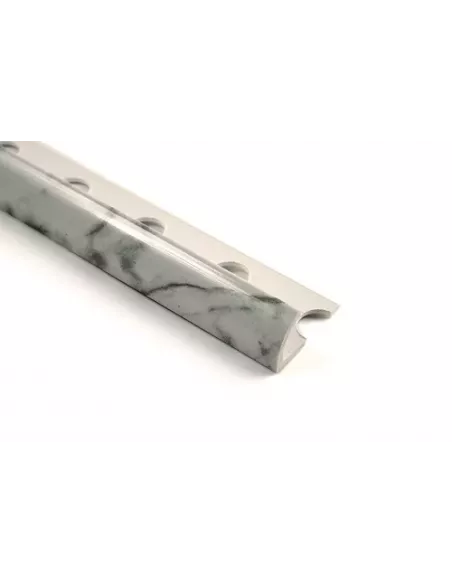 CANTONERA REDONDA PVC MARMOL BLANCO 8,5x2600mm