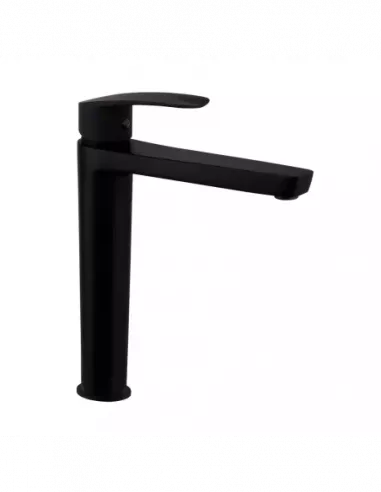 GRIFO LAVABO CAÑO ALTO NEW FLY NEGRO S2 571002NM