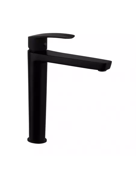 GRIFO LAVABO CAÑO ALTO NEW FLY NEGRO S2 571002NM