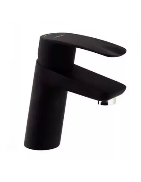 GRIFO LAVABO NEGRO MATE INCLINADO NEW FLY S2