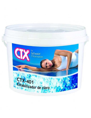 estabilizador cloro piscina sal clorador salino ctx 401