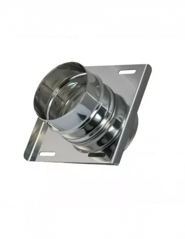 SOPORTE MURAL DOBLE PARED PARA TUBOS PELLET 80MM